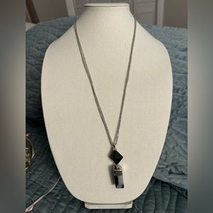 Chicos log stone necklace 32 inches long